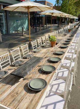 Wooden Trestle Tables