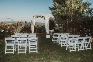 Birch Arbour With Flowers