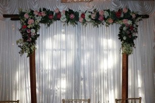 White Curtain Backdrop 3m