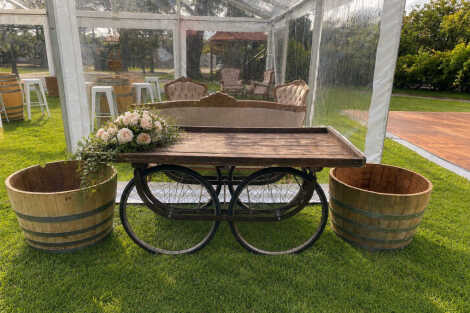 Rustic Market Cart - Natural