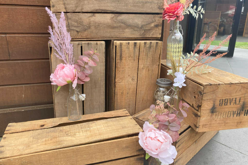 Wooden Fruit Box Wedding & Event Hire in Melbourne Country Charm