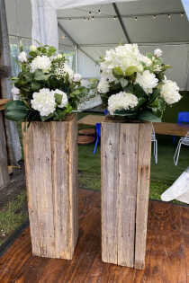 Rustic Aisle Plinths 