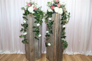 Rustic Aisle Plinths 