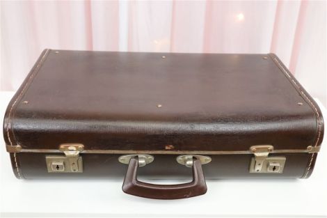 Vintage Suitcase - Small Choc Brown