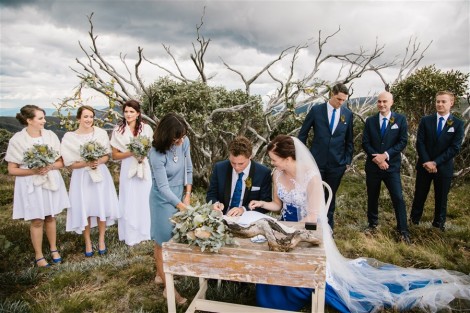 White-Wash Signing Table