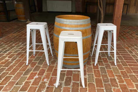 White Tolix Bar Stools