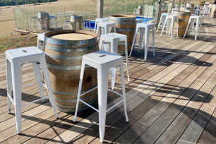 White Tolix Bar Stools