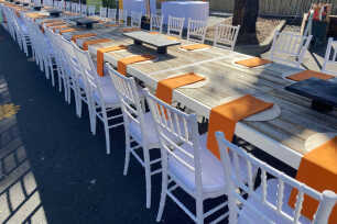 Wooden Trestle Table - 2.2m