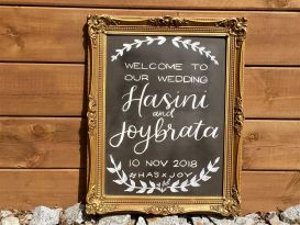 Vintage Gold Frame Blackboard