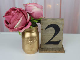 Rustic Table Numbers - Black font