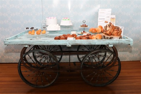 Rustic Market Cart - Teal