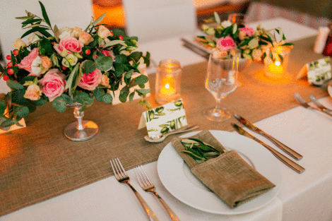 Hessian Table Runner