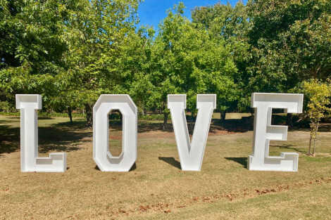 Giant LOVE Letters - 1.8m tall