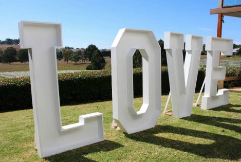 Giant LOVE Letters - 1.8m tall