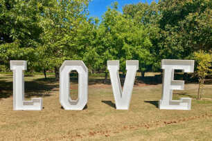 Giant LOVE Letters - 1.8m tall