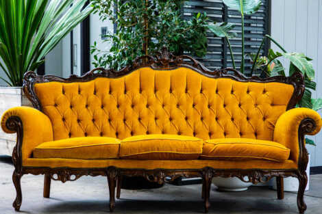 Vintage Couch - Gold