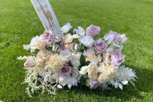 Faux Dusty Pink & White Florals (Set of 3)