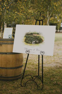 Black Metal Easel - 1.5m