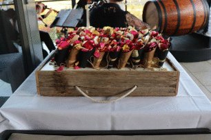 Rustic Rose Petal Holder