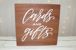 'Cards & Gifts' Wooden Sign 