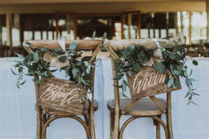 Bride & Groom Wooden Sign 