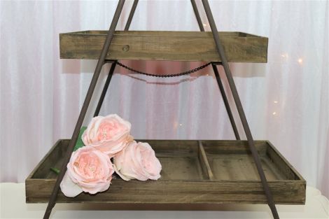 Rustic Food Stand - Two Tier