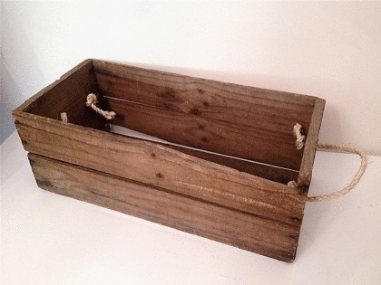 Small Fruit Box - Natural Wood