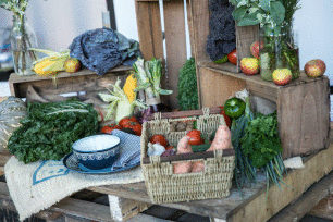 Small Fruit Box - Natural Wood