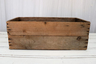 Small Fruit Box - Natural Wood