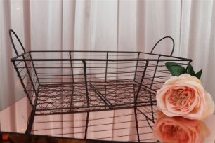 Rustic Wire Basket - Rectangle