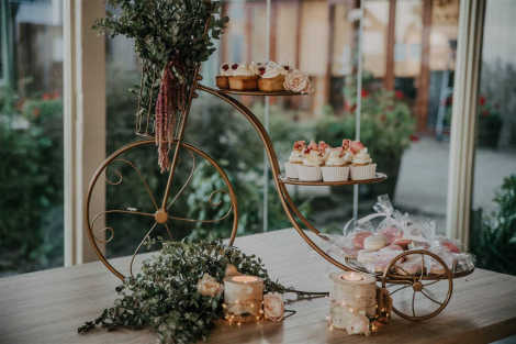 Vintage Bicycle Cake Stand