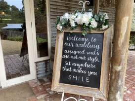 Rustic Frame Blackboard - Large