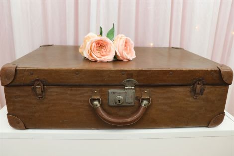 Vintage Suitcases - Large Tan