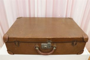 Vintage Suitcases - Large Tan