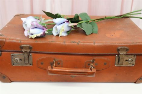 Vintage Suitcase - Burnt Orange Medium