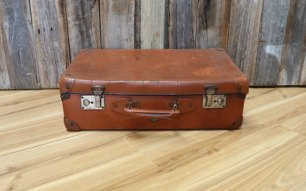 Vintage Suitcase - Burnt Orange Medium