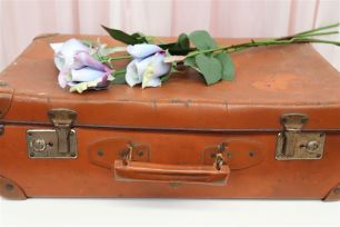 Vintage Suitcase - Burnt Orange