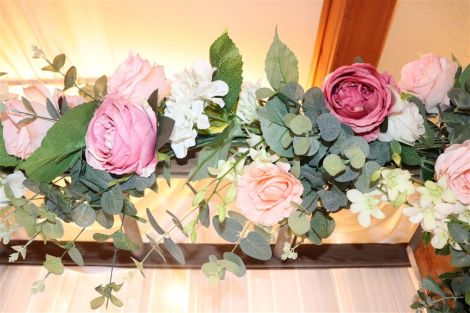 Pink, White & Green Flower Runner - Miranda