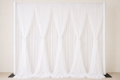 Tulle Layered Drape Backdrop