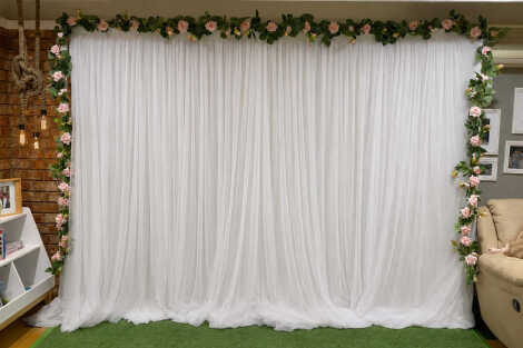 Tulle Layered Drape Backdrop