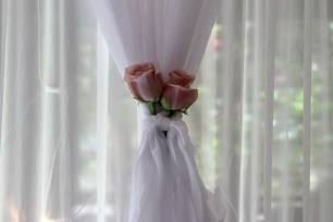 White Ruffle Tulle Backdrop 3m