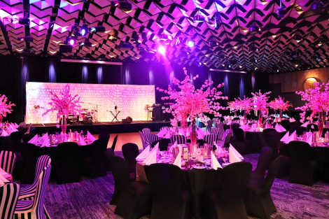 White Curtain Backdrop w/ Fairy Lights - 9m x 3m