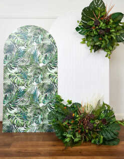 Faux Jungle Foliage Arrangement (Set of 2)