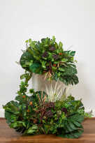 Faux Jungle Foliage Arrangement (Set of 2)