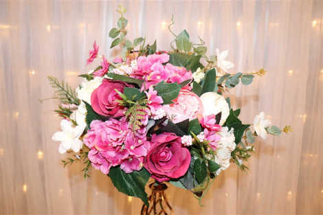 Dusty Pink Floral Centrepiece - Rachel 