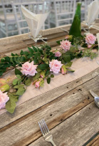 Blush Chiffon Table Runner