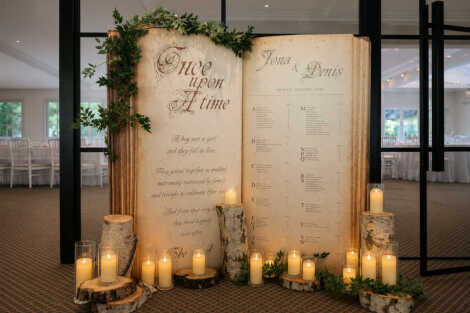 Giant Fairy Tale Book Seating Plan
