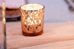 Rose Gold Votive Candle Holder