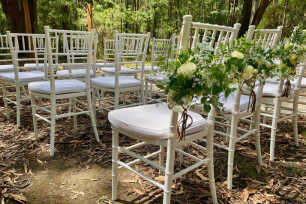 White Tiffany Chair with Cushion