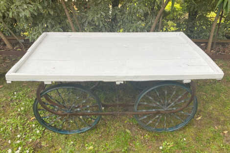 Rustic Market Cart - White